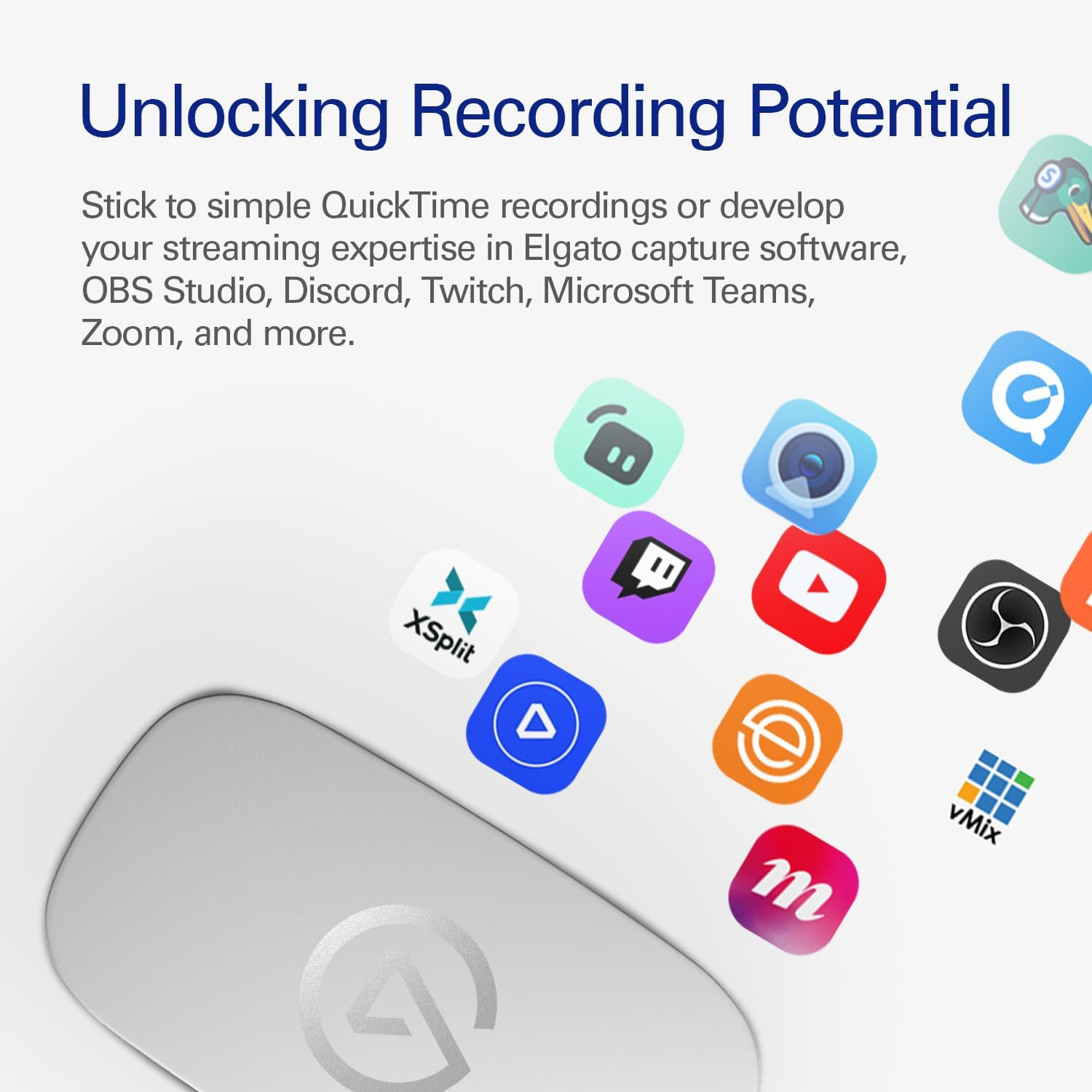 Elgato Game Capture Neo &ndash; USB Portable Capture Card 4K60 HDR Passthrough, 1080P60 Video Recording &ndash; for Ps5/Xbox/Switch/Iphone &ndash; in OBS, Quicktime and More - Plug & Play/Works on Laptop, PC, Mac, Ipad image number 2