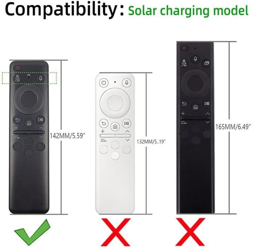 USTIYA Remote Case for Samsung TV 2023 BN59-01432A / 01432J / 01432B / 01432D / 01432 TM2360E / TM2360F / TM2361E / BN59-01455E / 01455A Solar Cell Nightglow Control Protective Cover Silicone (Green) image number 4