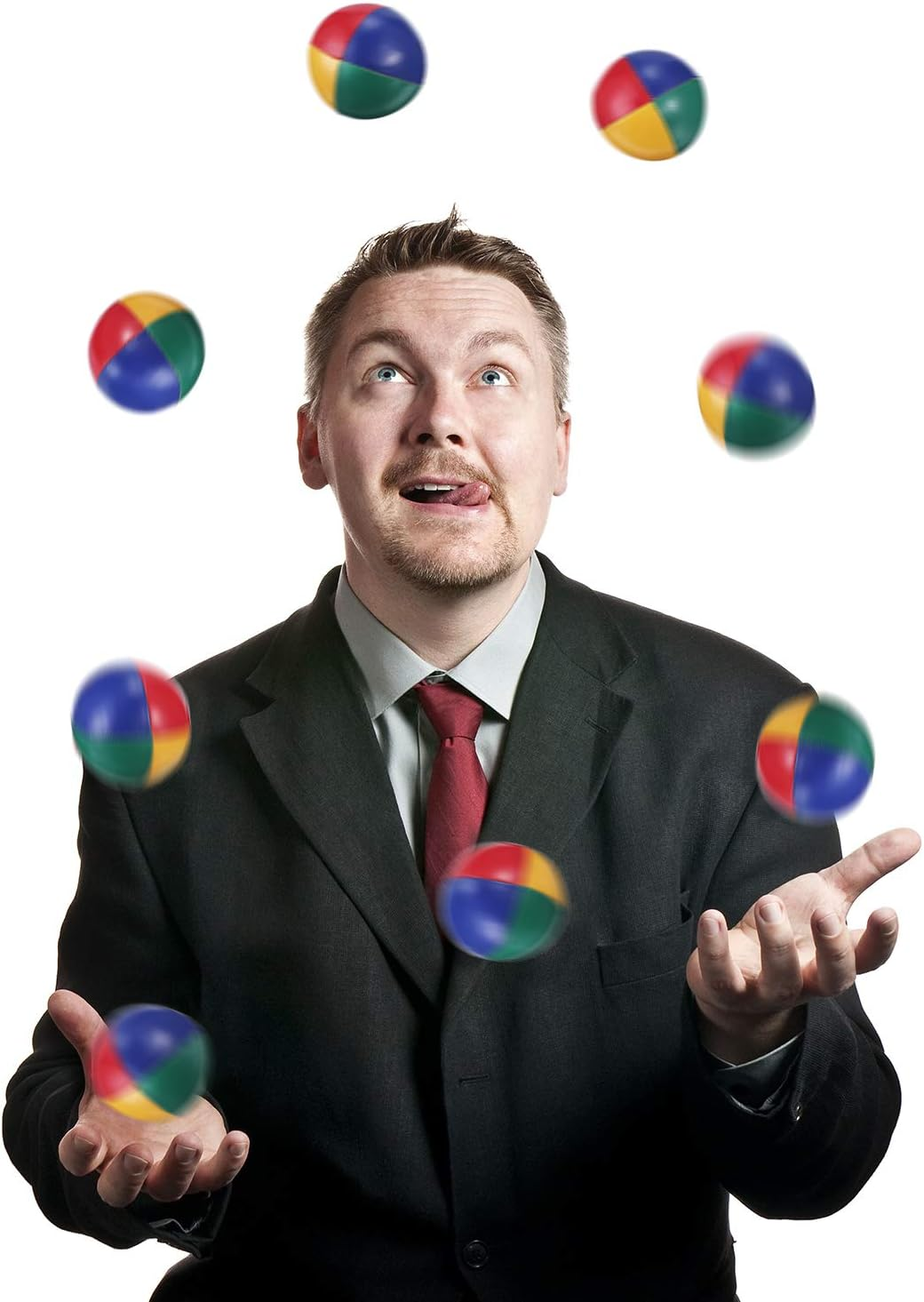 Patelai Juggling Balls Set for Beginners, Quality Mini Juggling Balls, Durable Juggle Ball Kit, Soft Easy Juggle Balls for Boys Girls and Adults, Multicolored 10 Packs