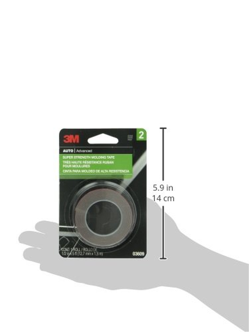 3M 03609 Scotch-Mount 1/2" X 5' Molding Tape image number 3