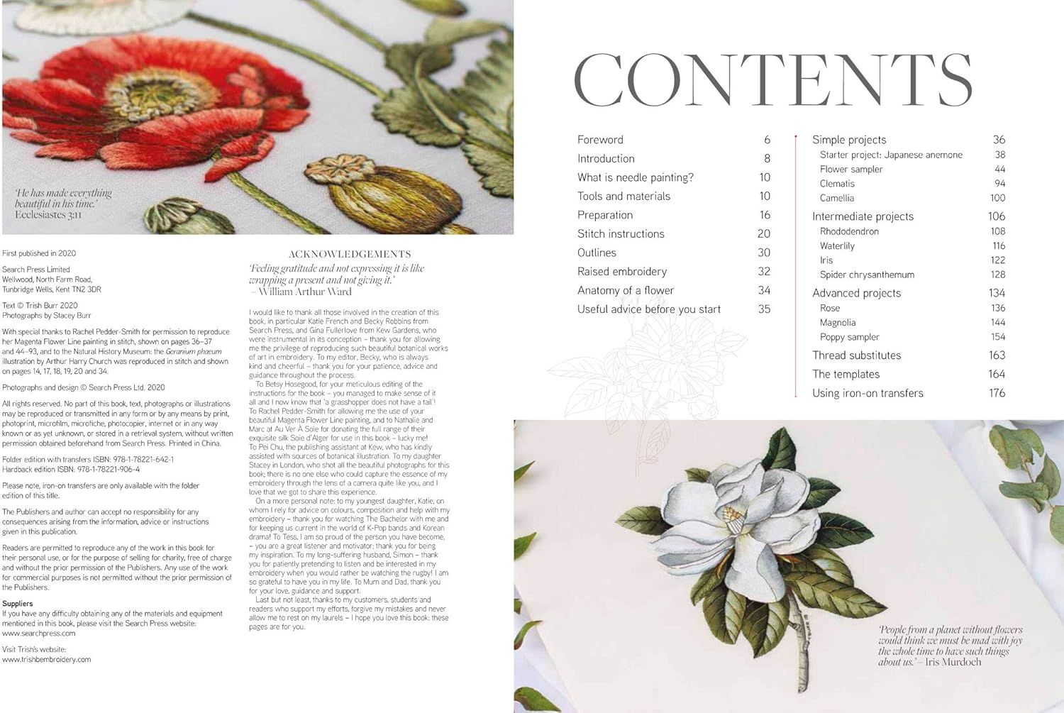 Kew Book of Embroidered Flowers: 11 Inspiring Projects with Reusable Iron-On Transfers image number 1