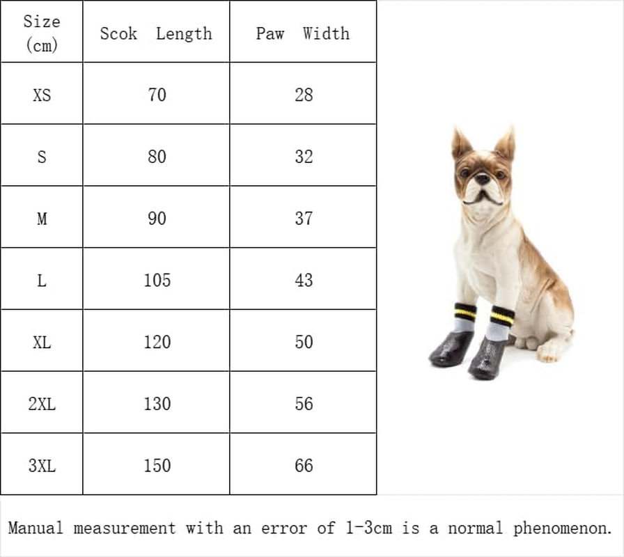 Anti Slip Dog Socks, Dog Boots for Hardwood Floors Prevent Licking, Traction Control Waterproof Rubber Sole Paw Protectors for Small Medium Large Dogs (Black, Medium) image number 5