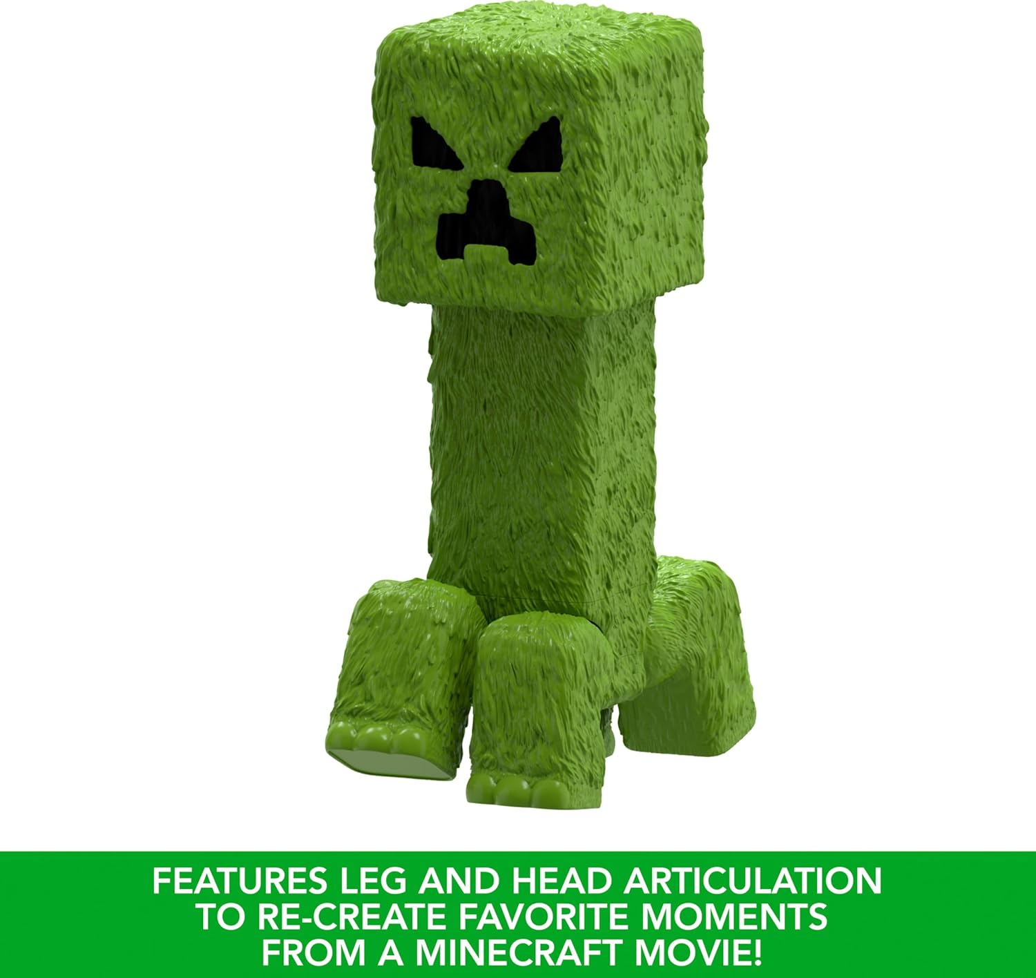 Mattel Minecraft Large-Scale Action Figure, 12-Inch Posable Creeper Toy Collectible Inspired by a Minecraft Movie image number 1