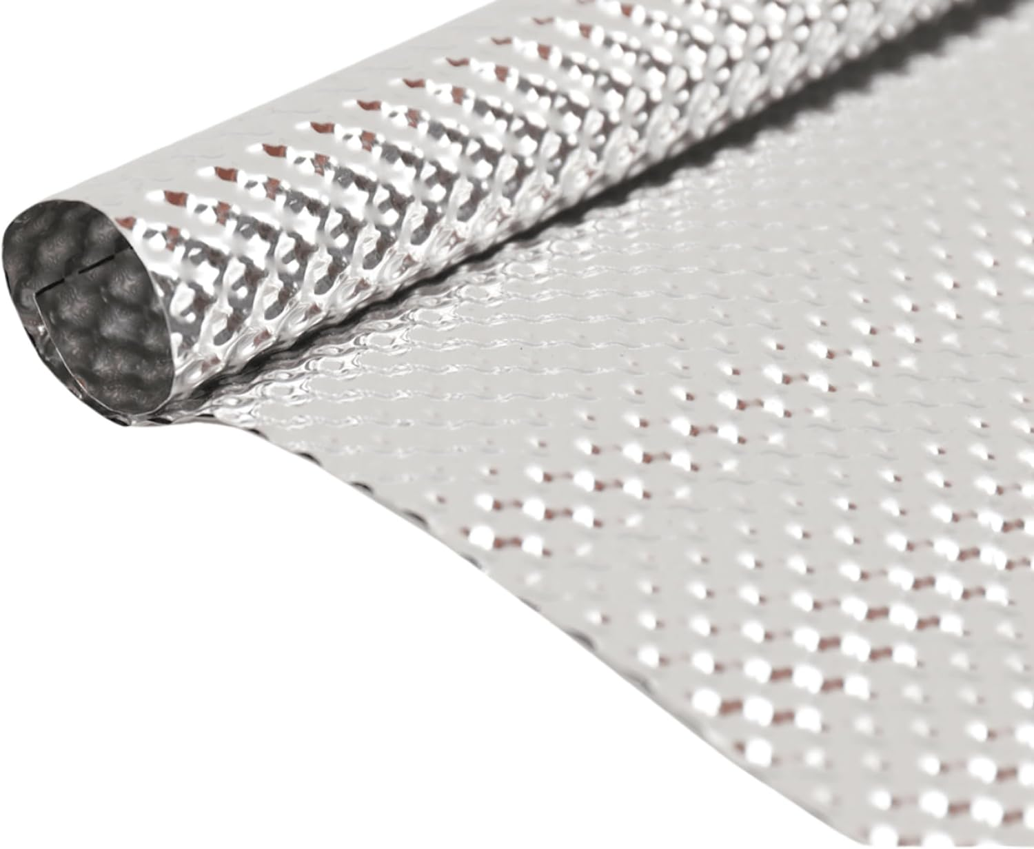 Embossed Aluminum Heat Shield Automotive 20'' X 27.5'' High Temp Thermal Barrier Exhaust Wrap Electrical for Cars/Turbo Manifold image number 3