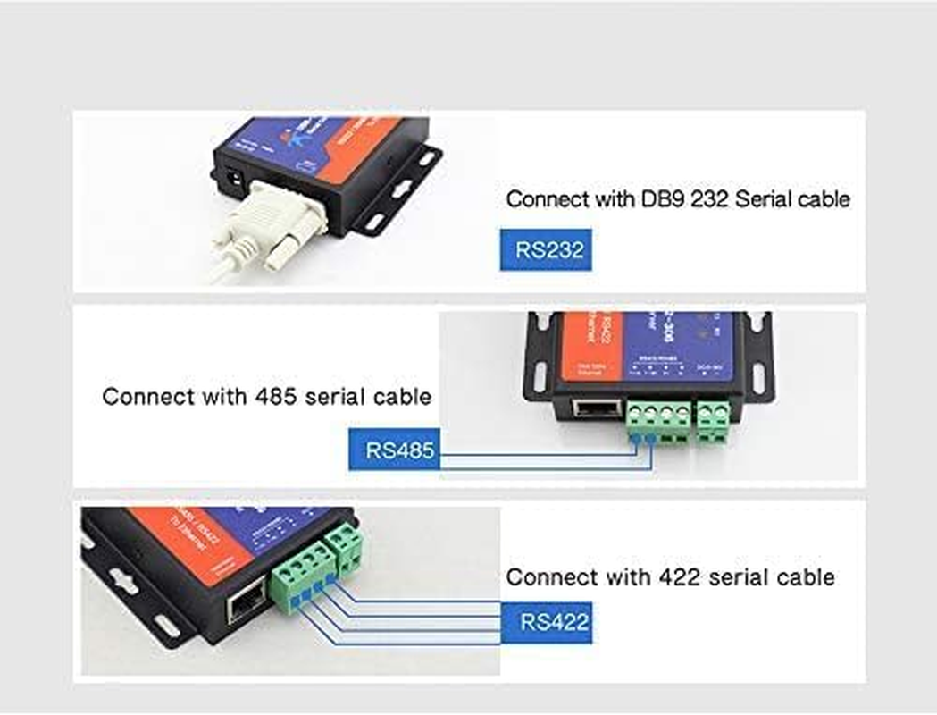 USR-TCP232-302 Tiny Size Serial RS232 to Ethernet TCP IP Server Module Ethernet Converter Support DHCP/DNS image number 1