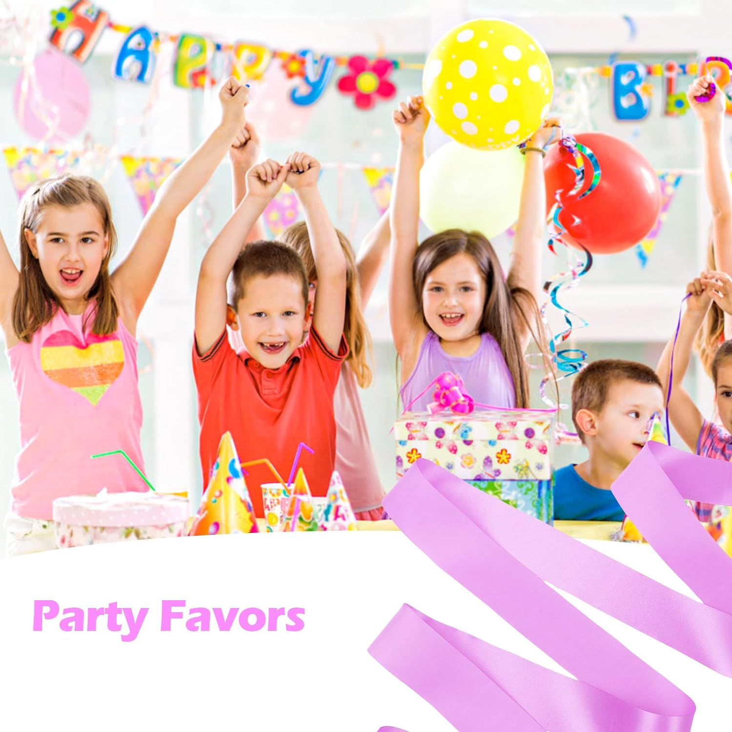 Niceup 14 PCS Dance Ribbons for Unicorn Rainbow Party Favors Decoration, Pastel Rainbow Ribbon Streamer Dancer Wands for Kids Ballet Gymnastics Birthday Party Goodie Bag Fillers image number 5