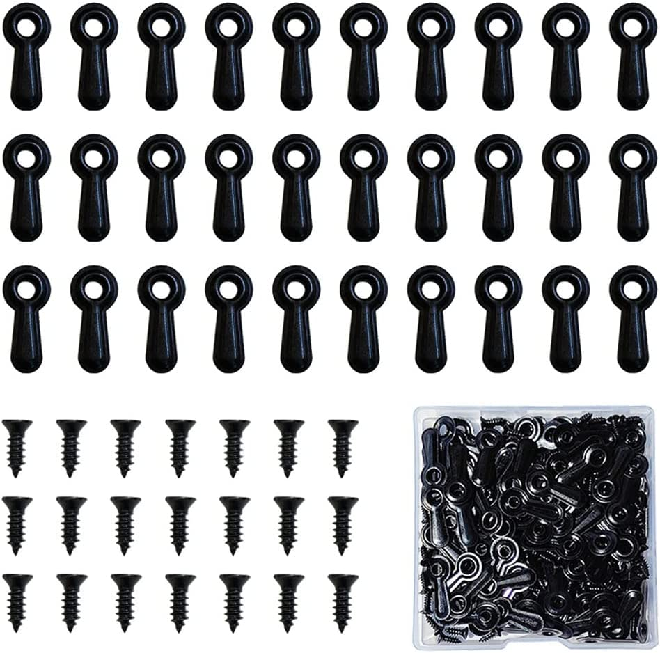 100 Pieces Metal Picture Frames Turn Button Fasteners with 100 Pieces Screws, Picture Frame Hardware Backing Clips Picture Turn Button Frame Picture Turn Button Fasteners Set image number 3