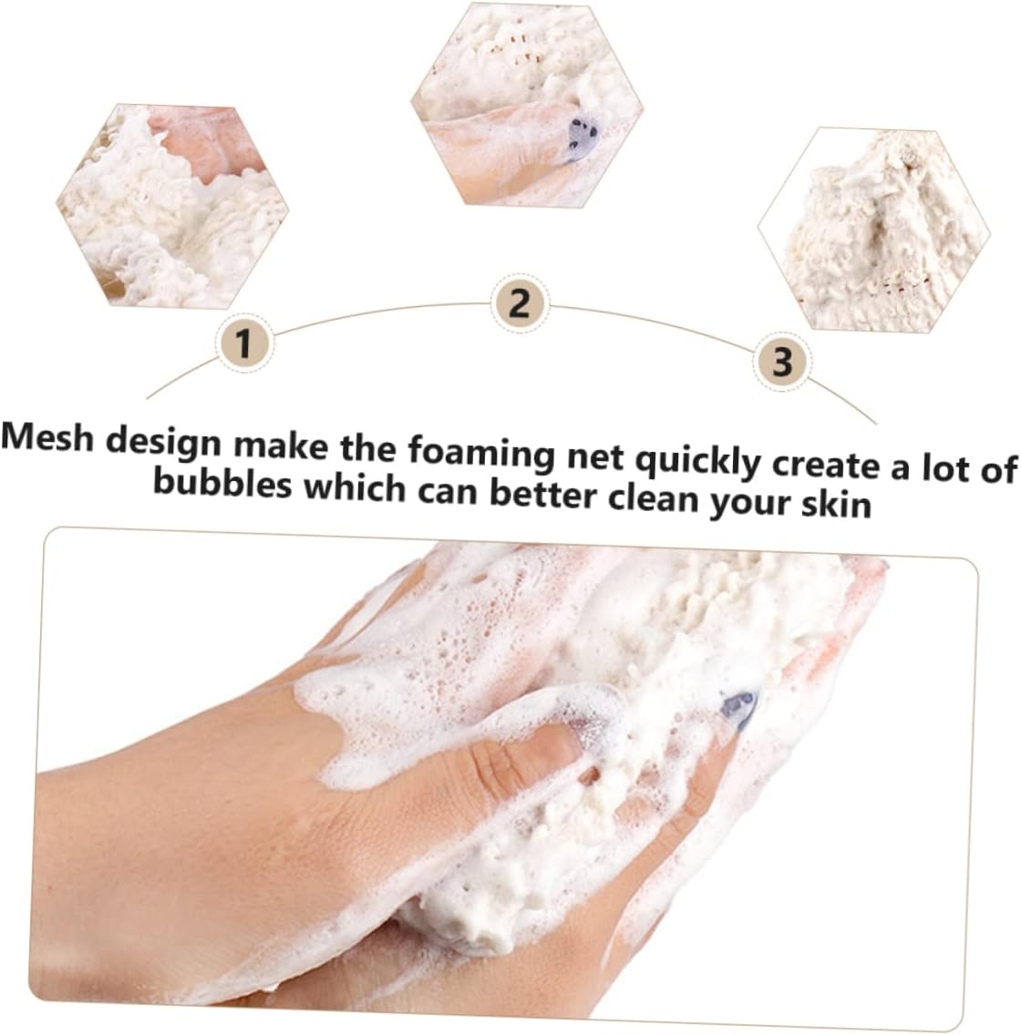 3Pcs Soap Storage Bag Bathroom Soap Pouch Mesh Bag for Shower Accessories Light image number 6