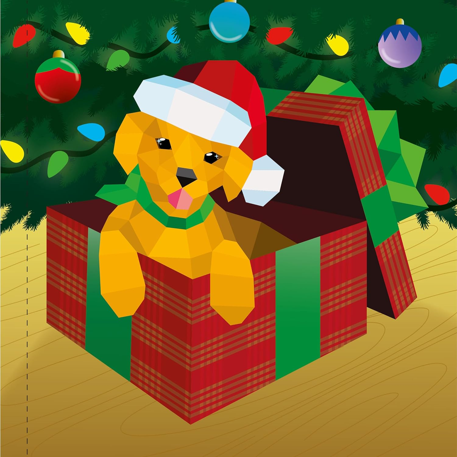 Paint by Sticker Kids: Holly Jolly Christmas: Create 10 Pictures One Sticker at a Time! Includes Glitter Stickers image number 2