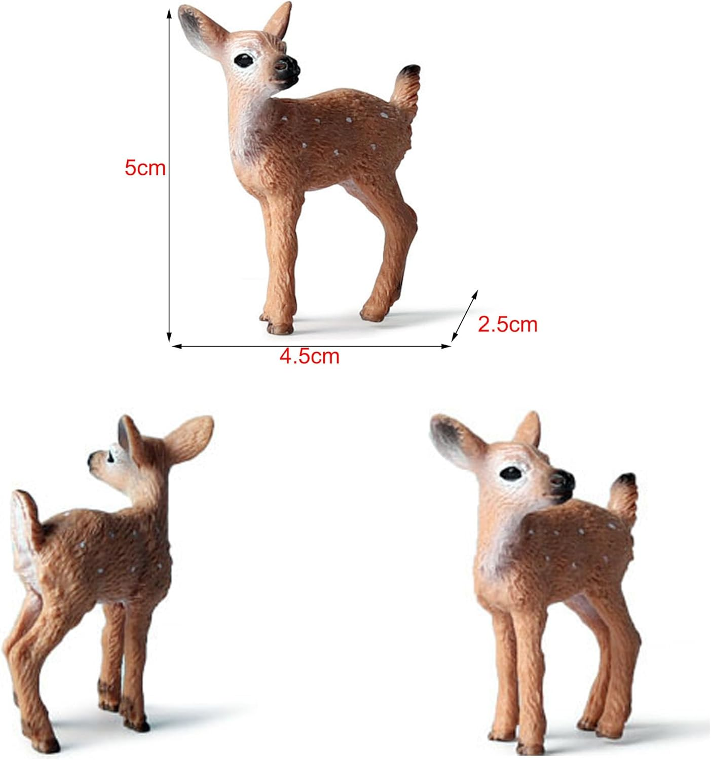 (15/20/25 Cm) 5 Pieces Mini Christmas Tree Elk Artificial Christmas Tree Table Christmas Tree Small Miniature Fir with Snow Effect Green Christmas Decoration Christmas Table Decoration for DIY Crafts image number 2