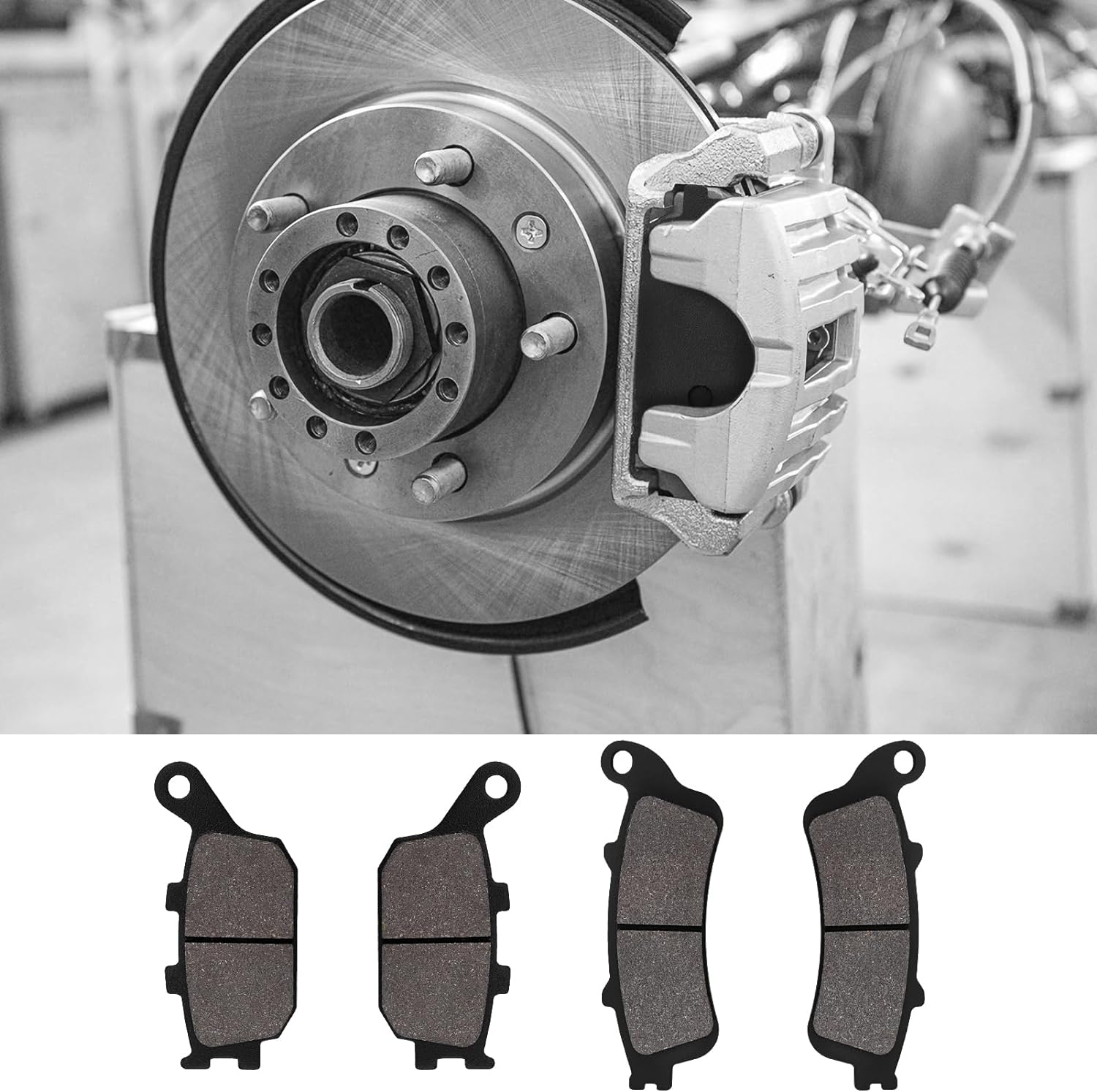 Front and Rear Brake Pads for Kawasaki EN650 EN 650 Vulcan S 2015 2016 2017 2018 2019 2020 image number 2