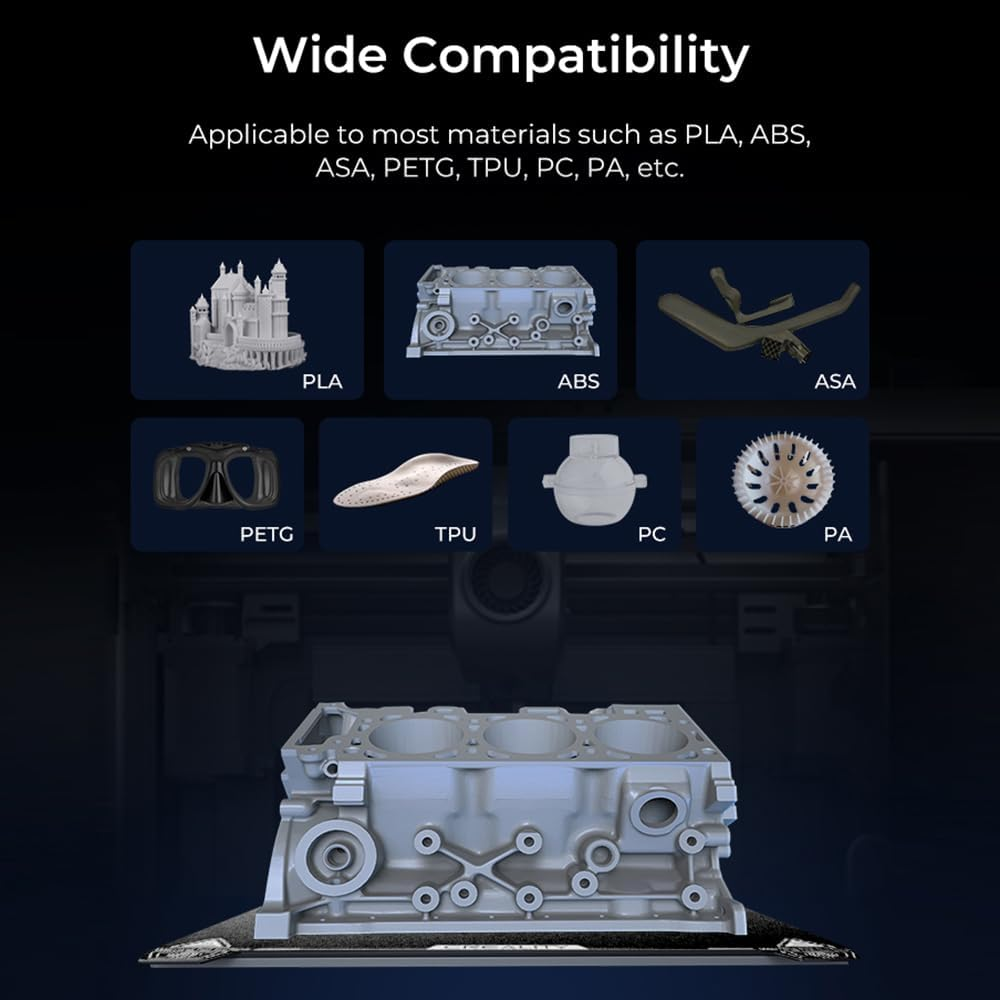 GUYOS K1 PEI Build Plate 235X235Mm-Without Soft Magnetic Easy Model Removal Suitale For/Pro/Ender-5 / K1 / V3 SE and Compatible with FDM 3D Printers with A image number 6
