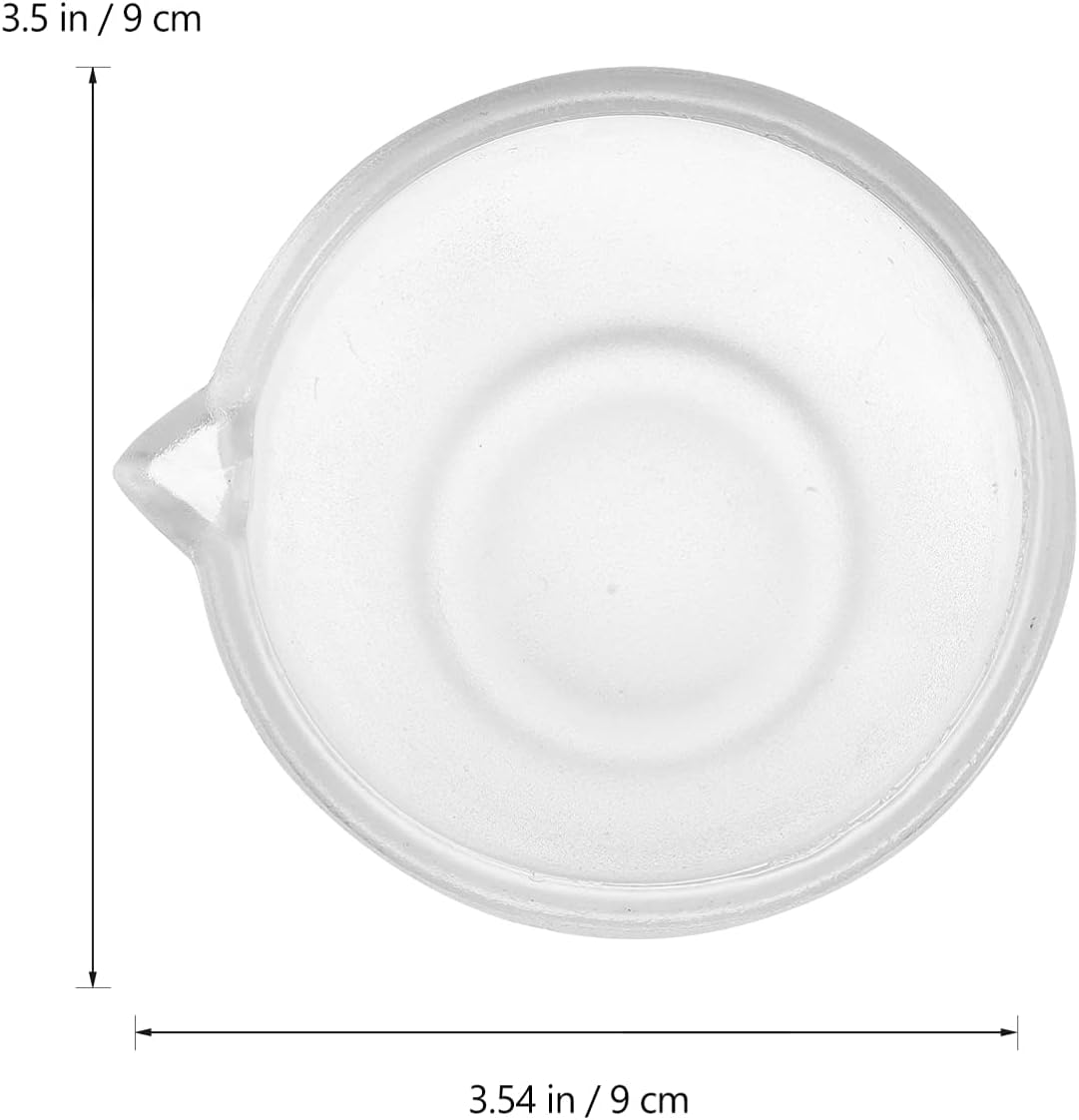 POPETPOP Peppermills Pepper Glass and Pestle Set Heavy Duty Glass Pill Crusher Pesto Powder Bowl Chemical Lab Equipment Supplies Pepper Mills Grinders image number 4