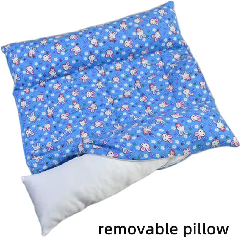 Rabbit Cuddle Bed Bunny Snuggle Bed with Two Detachable Pillows for Rabbits Prevent Sore Hock Mat Flop Bed image number 5