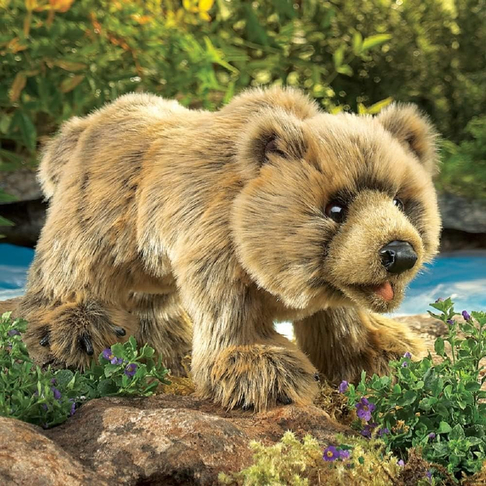 Folkmanis Puppets Grizzly Bear Hand Puppet image number 3