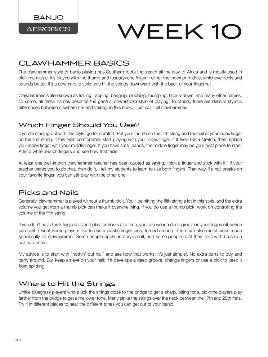 Banjo Aerobics: a 50-Week Workout Program for Developing, Improving and Maintaining Banjo Technique Bk/Online Audio