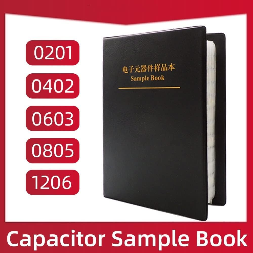 SMD Capacitor Sample Book 0201 0402 0603 0805 1206 Chip Capacitors Kit Assortment Pack 10Uf 1Nf 100Pf 10Nf (Capacitance : 0805 92Valuesx50Pcs)