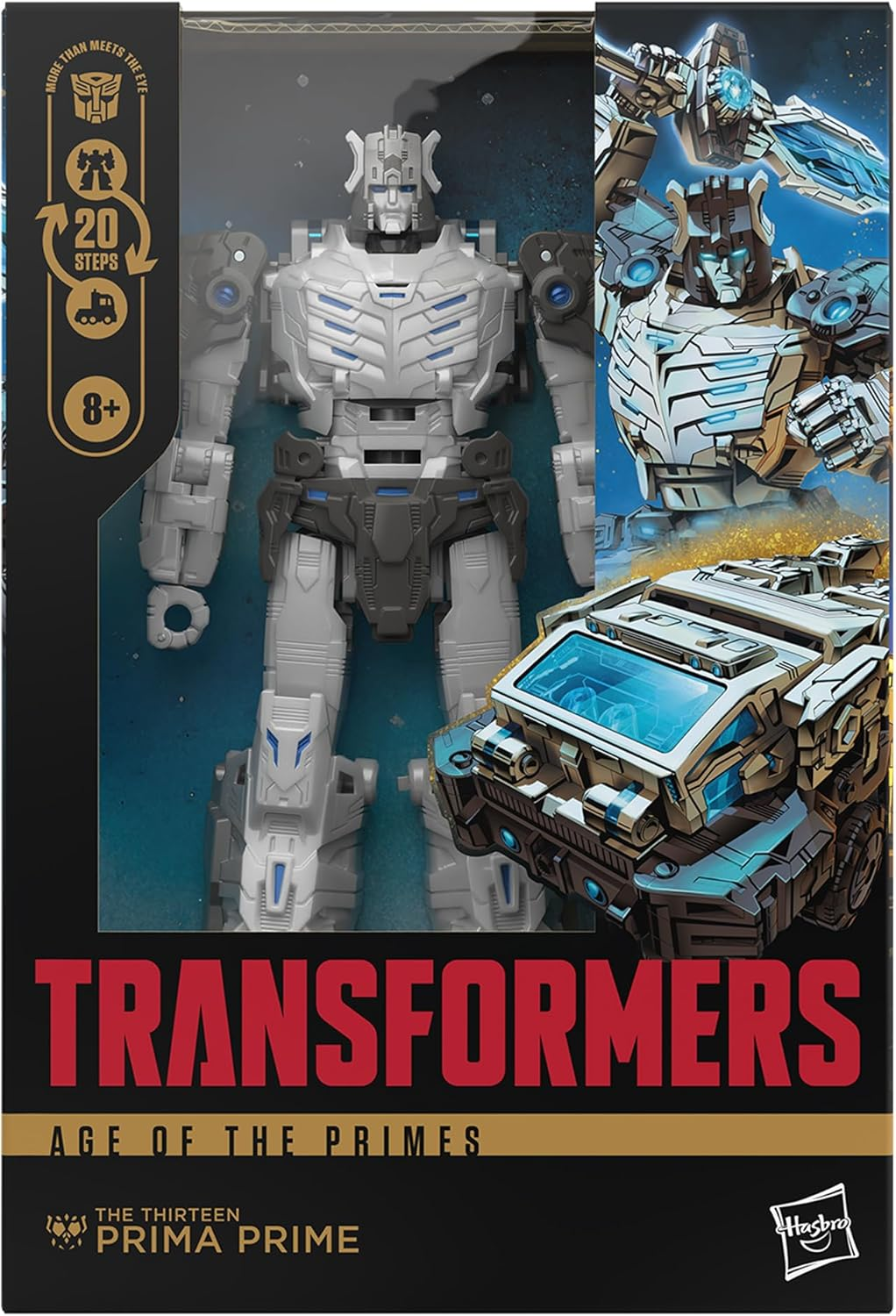 Transformers Age of the Primes Voyager Class the Thirteen Prima Prime, 7-Inch Converting Action Figure, Robot Toys for Ages 8+, Collectible Toys image number 4