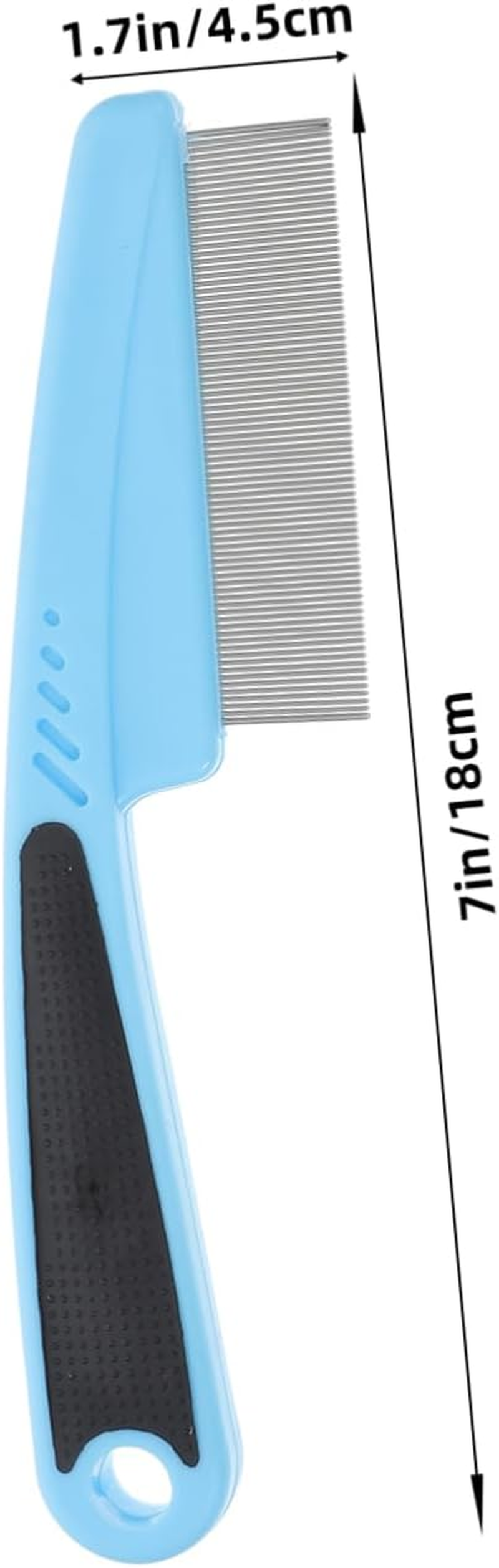 2Pcs Fine Dandruff Comb Stainless Steel Hair Picker for Pets Dandruff Versatile Grooming Tool for Curly Straight Hair image number 2