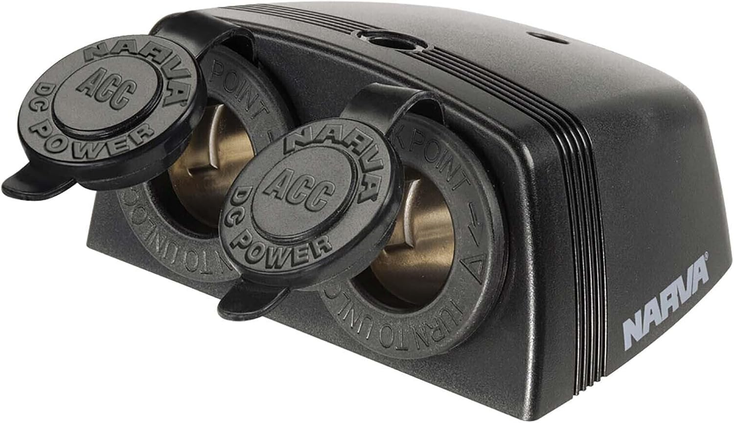 Narva 20A Surface Mount Heavy Duty Twin Accessory Socket image number 1