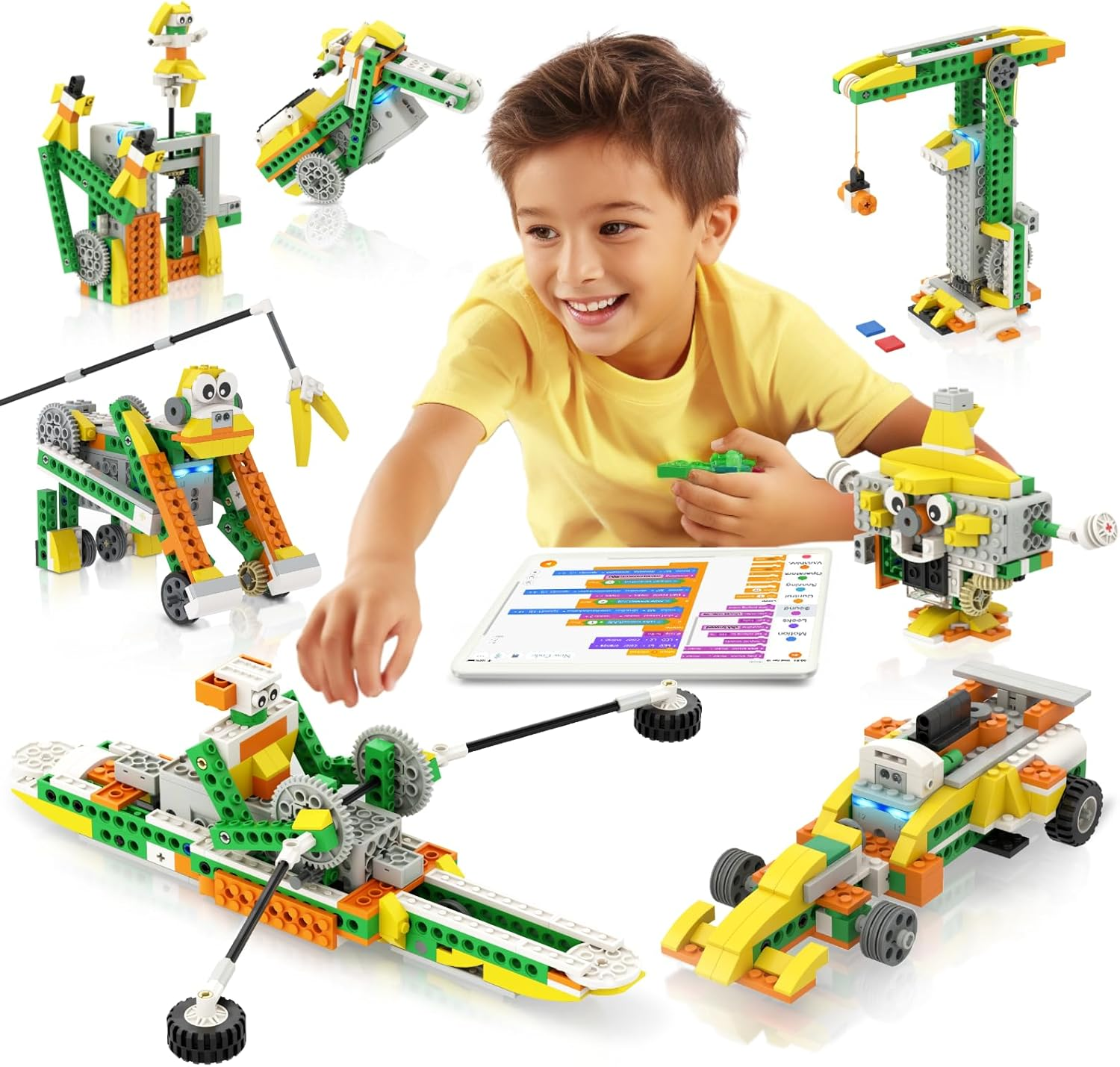 20-In-1 Robot Kit, STEM Programming Educational Building Block Robot Toy for Kids, Coding Learning, APP RC Robot/Car. image number 3