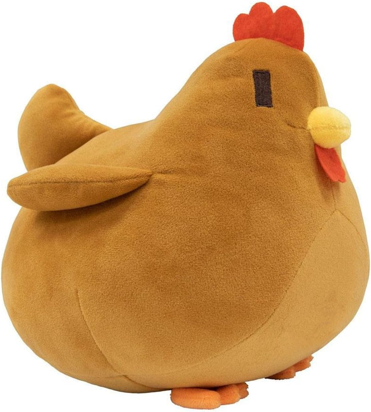 Animal Chicken Plush Doll Farming Hen Plushie Stuffed Soft Pillow Christmas, Brown - Blue image number 3