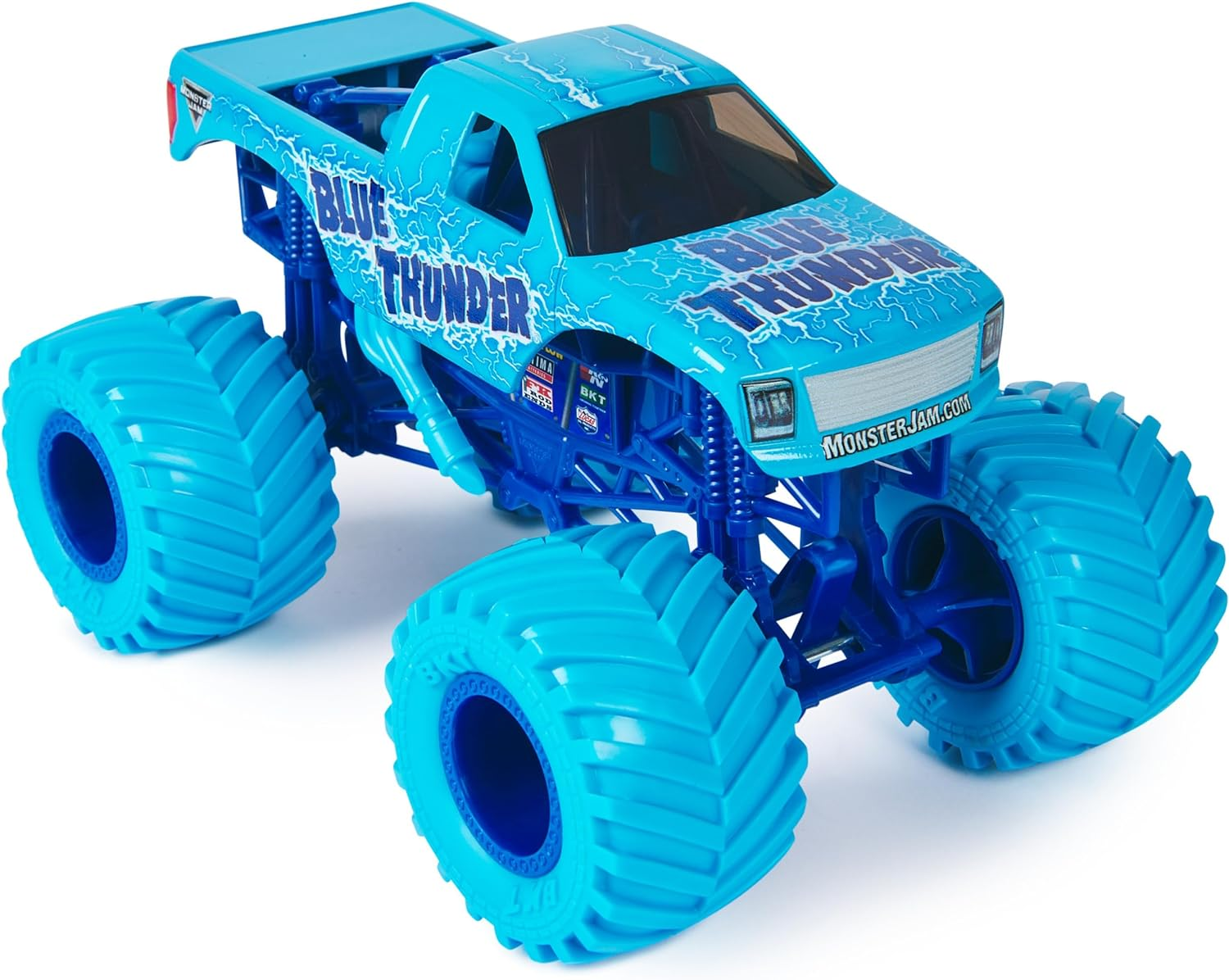 Monster Jam, Official Blue Thunder Monster Truck, Collector Die-Cast Vehicle, 1:24 Scale, Kids Toys for Boys and Girls Ages 3 and Up