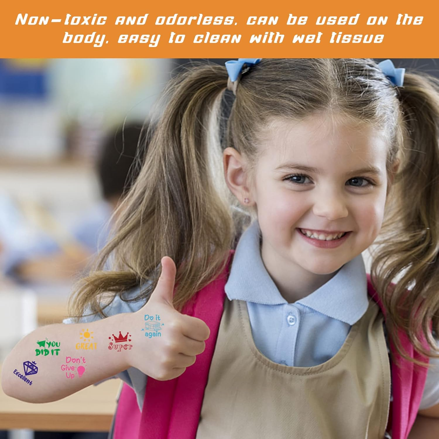 Vakuny 12 Pieces Teacher Stamps - Classroom Must Haves for Teachers - Self Inking Stamps for Teachers Supplies - Grading Stamps Encouraging Motivational Teacher Gifts Supplies for Homework image number 6