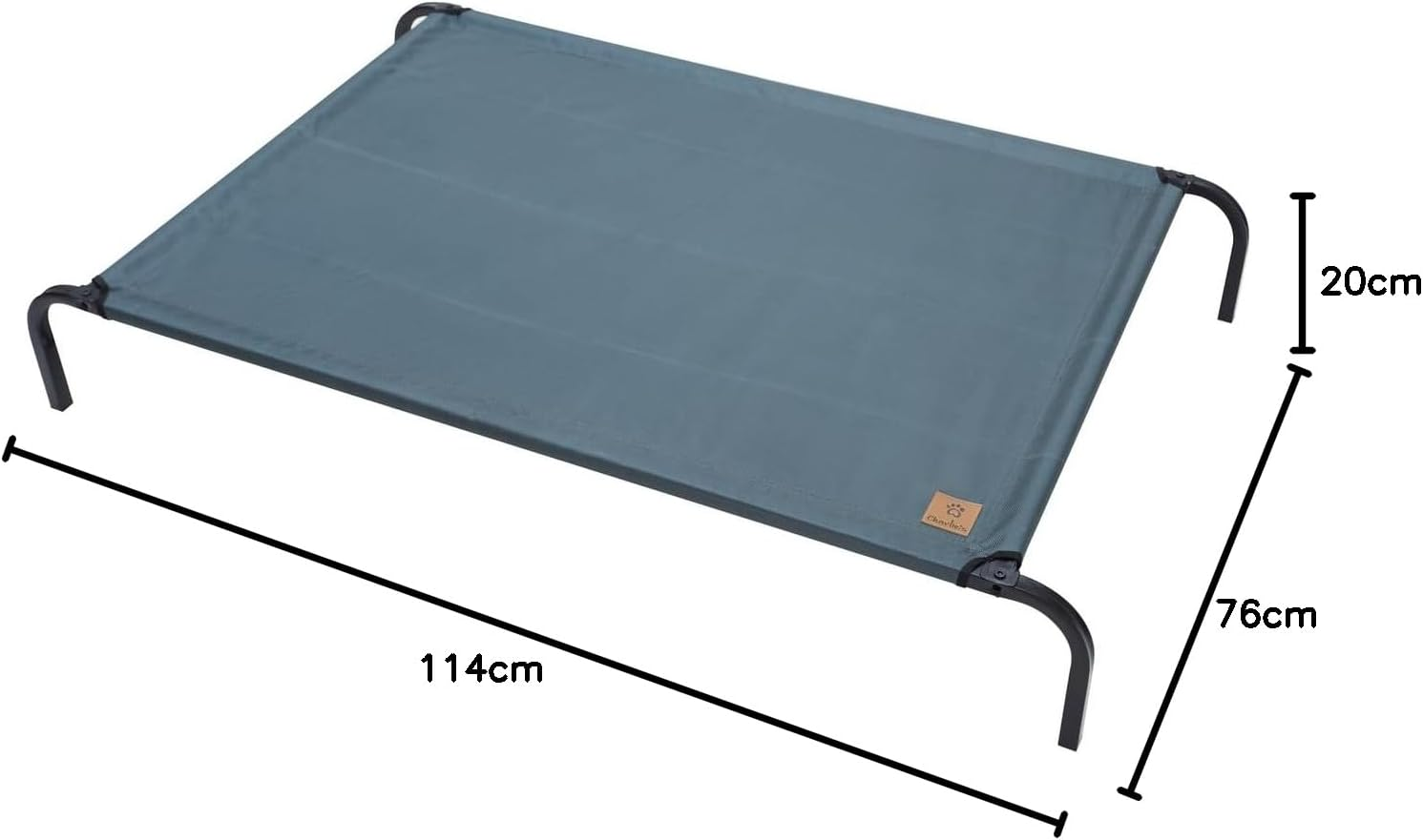 Charlie'S Heavy Duty Breathable Easy-To-Assemble Scratch-Resistant Elevated Trampoline Hammock PET Bed Dog Cat Summer Cool Cot - Grey Extra Large image number 1