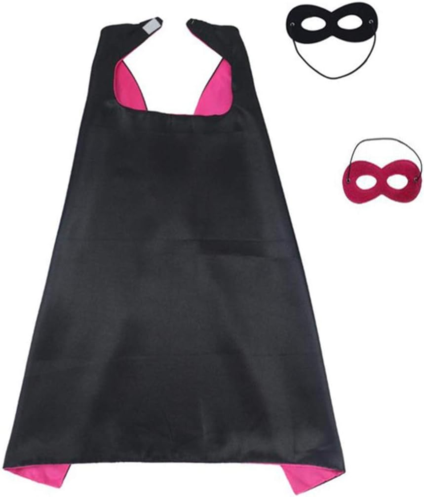 Hero Capes and Mask for Kids Role Playing Halloween Costumes Birthday Party Dress Up