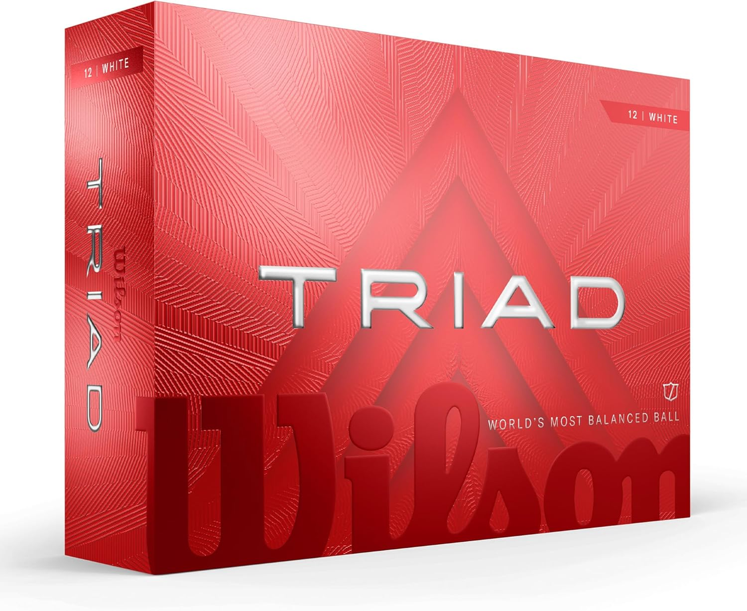 Wilson 2025 Triad Golf Balls - White, 12 Balls image number 1