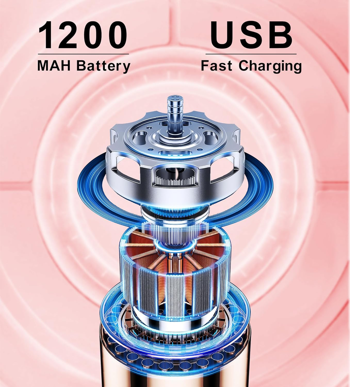 YBVABE Makeup Brush Cleaner Machine, Electric 9000 RPM Automatic Rotation, IP65 Waterproof, USB Plug Design, Fast and Efficient Cleaning for Makeup Brushes and Sponges, Easy to Use image number 2