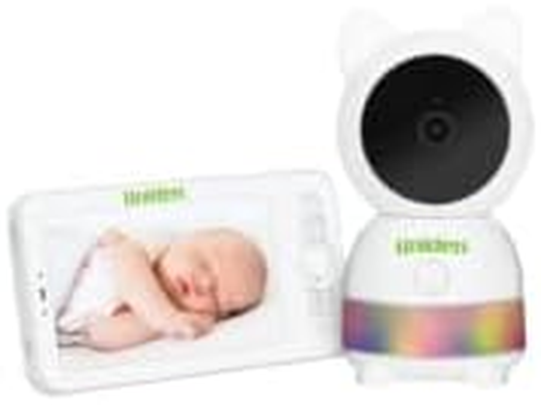 Uniden BW6181R -Super HD 5&rdquo; Smart Baby Camera/Monitor with Smartphone Access and Customisable Animated Night Light