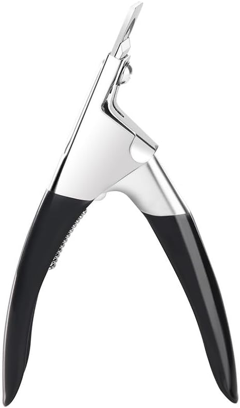 Acrylic False Nail Clipper: Adjustable Fake Nail Stainless Trimmer for Salon Home Nail Art, U-Shaped Acrylic Nail Cutters for Nail Tips (Purple)