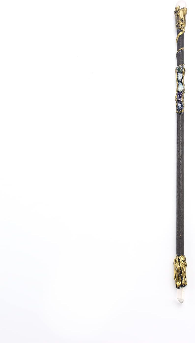 Fine Handcrafted Crystal Magic Wand Pink Crystal White Crystal Gemstone Magic Wand Cosplay Magic Wand for Witches and Wizards - A image number 4