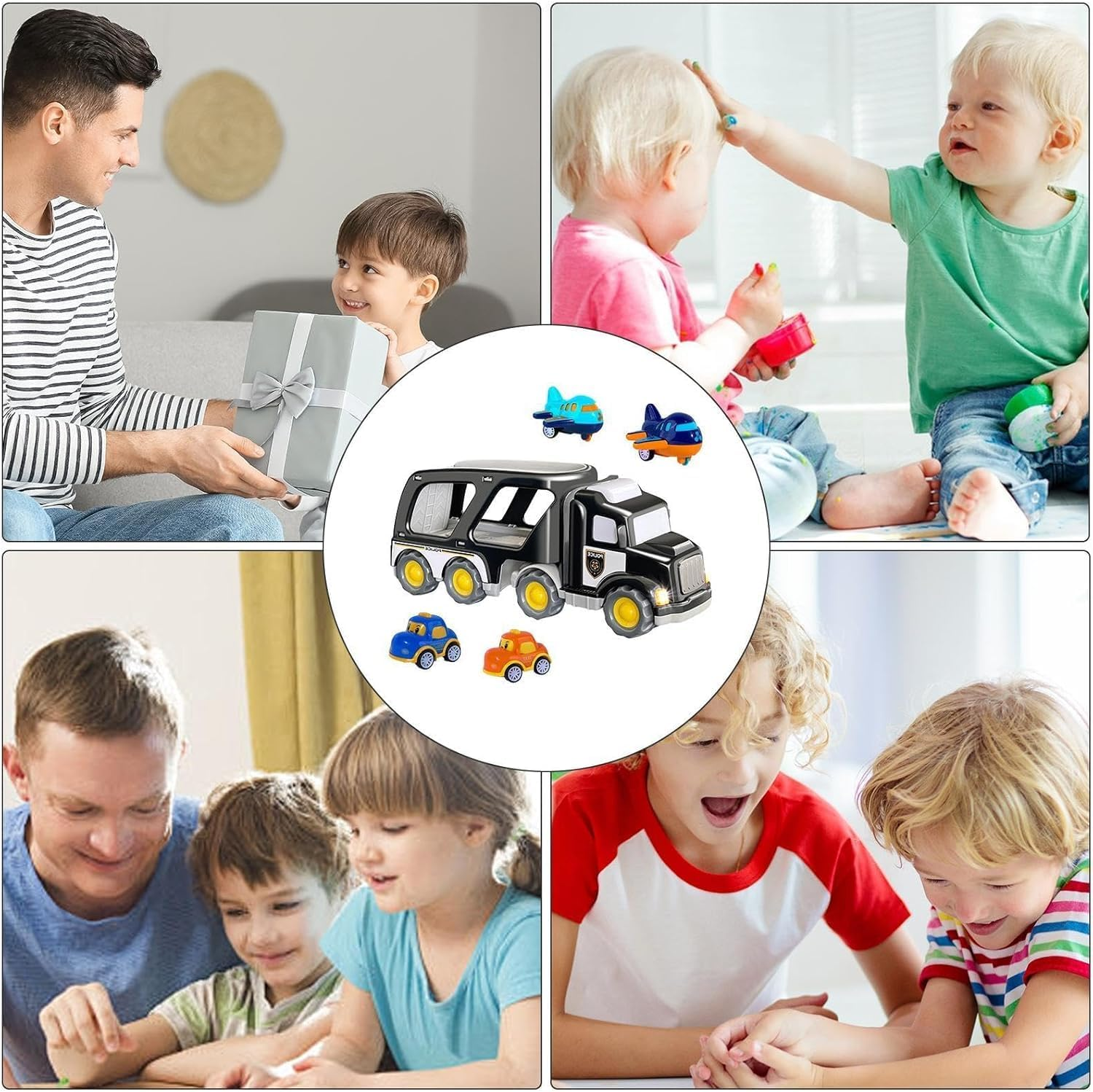 1 2 3 4 5 Years Old Trucks Toys| Truck Toy with Sound| Interactive Toys Truck with Sounds, Playground Car Trucks Toys, Boys Truck Toy with Sound Effects, Vehicle Toy for Young Boys image number 3