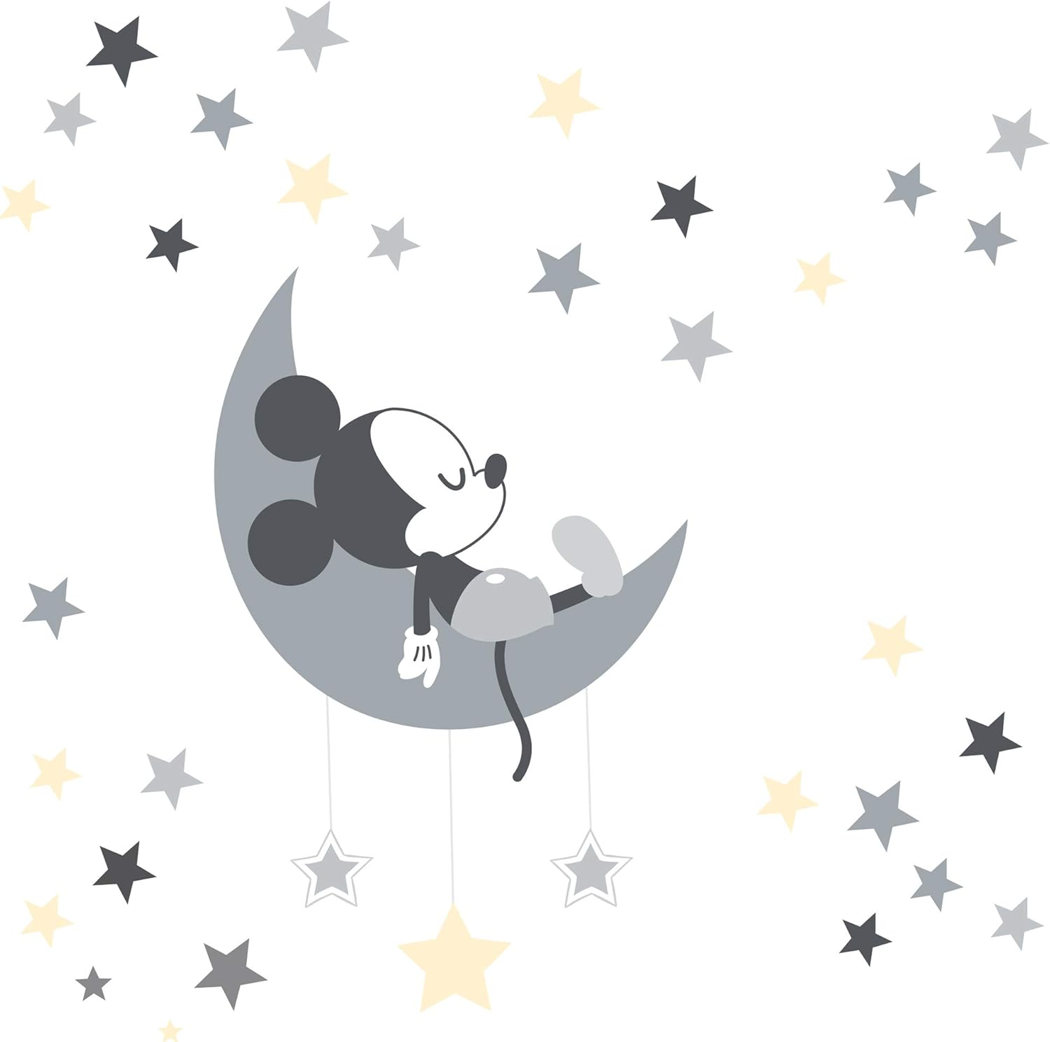 Lambs & Ivy Mickey Mouse Wall Decals, Gray image number 2