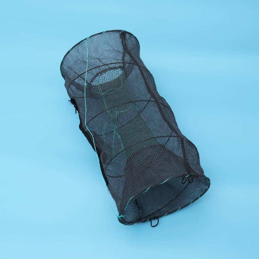 Set of 2 Fishing Bait Trap, Collapsible Cast Net, Trap Net for Catching Crabs, Lobster, Shrimp and Crayfish, Portable Folded Fishing Accessories image number 1