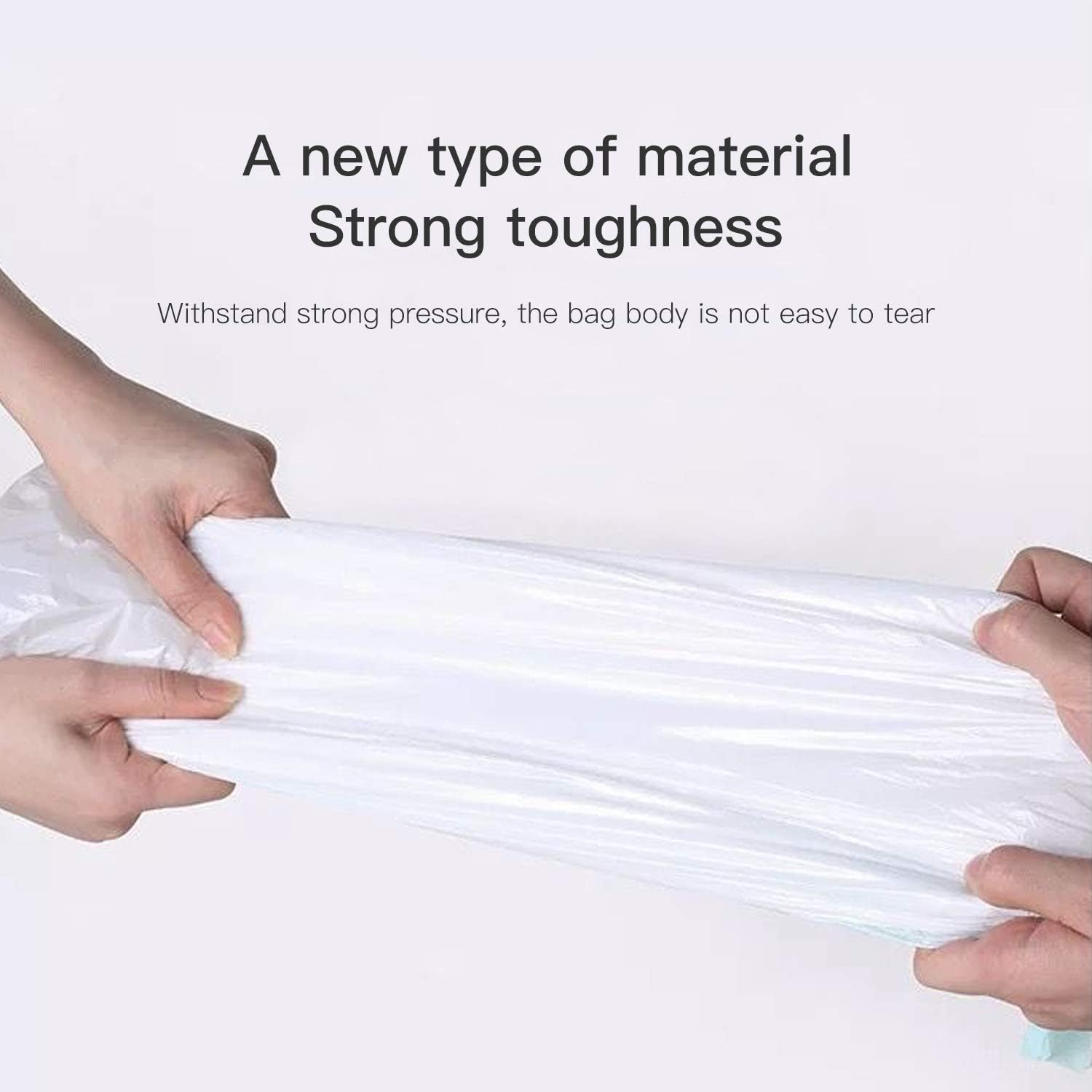 3 Rolls 15L Bin Bags Bin Liners Drawstring Rubbish Bags , Small Bin Bags Degradable Trash Bags Unscented Indoor Garbage Bags for Bedroom Kitchen Office （45X50Cm, 15L） image number 3