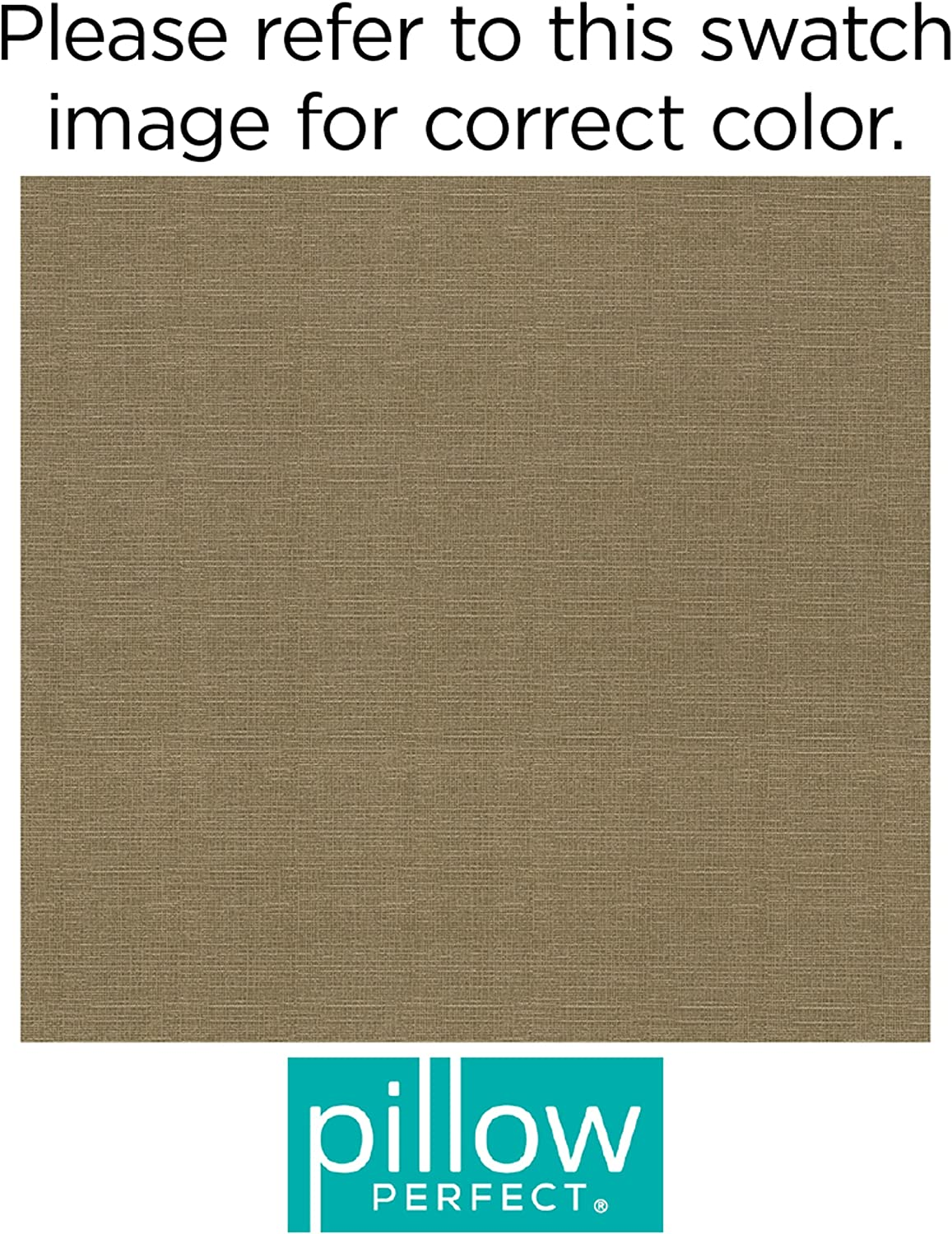 Pillow Perfect Indoor/Outdoor Taupe Textured Solid Wicker Loveseat Cushion image number 5