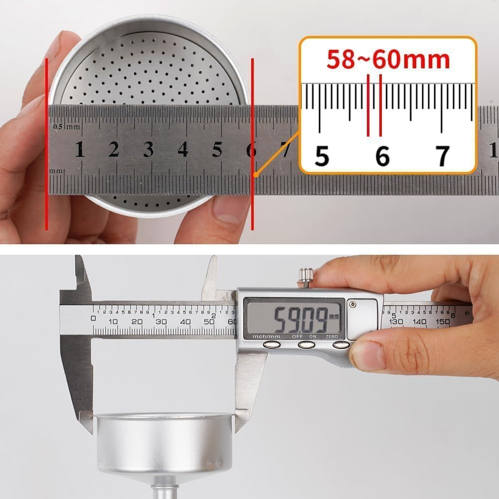 Watchget Moka Pot Dosing Funnel - 54Mm Espresso Coffee Dosing Ring, Plastic Powder Receiver and Distribution Tool for 3-Cup Moka Express Pot, Black image number 7