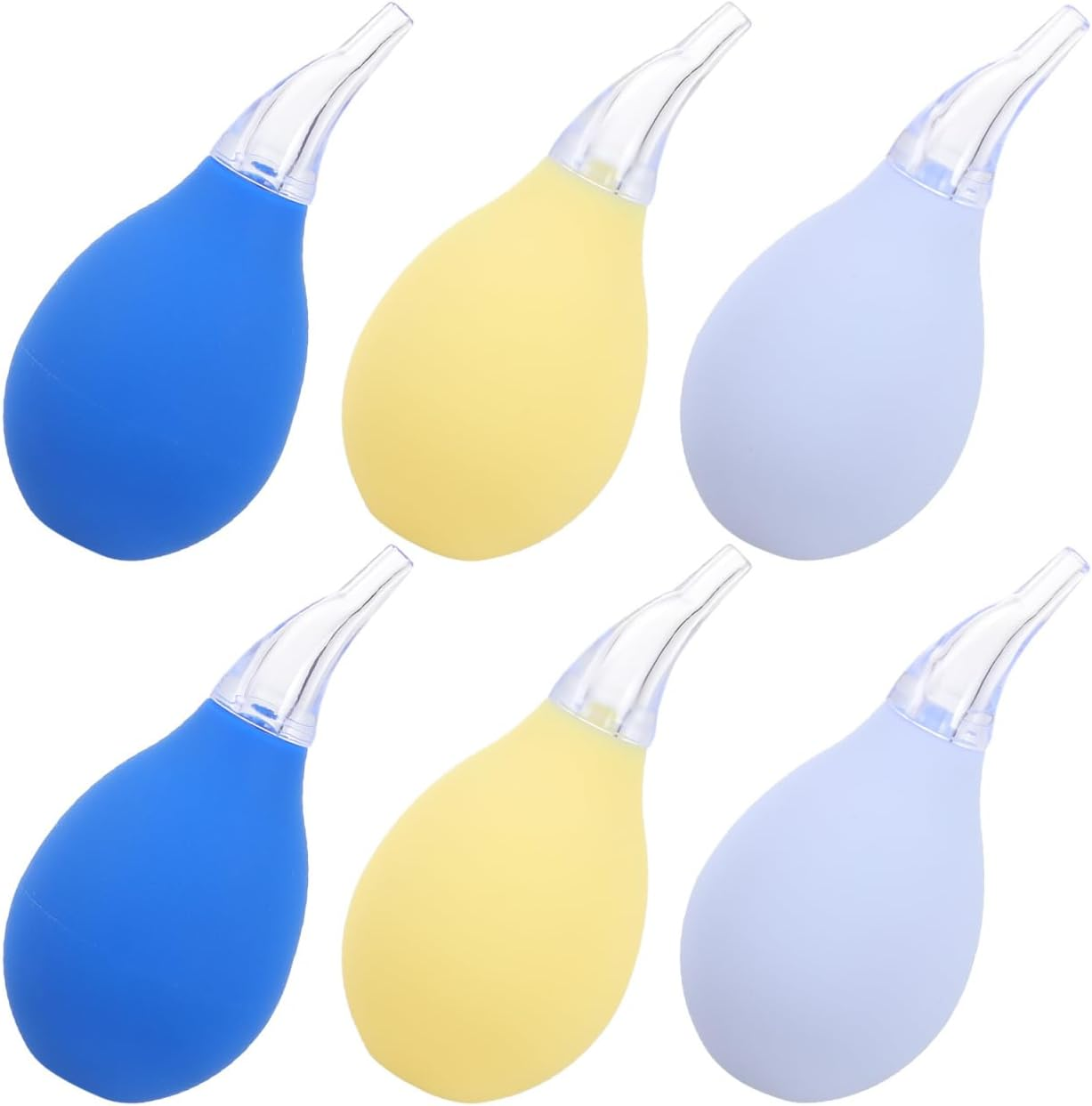Manual Baby Nose 6Pcs Newborn Nasal Nose Cleaner Silicone Baby Nasal Set Practical Snot Cleaner and Suction for Infants, Safe and Easy to Use, Ideal for Health & Care image number 3