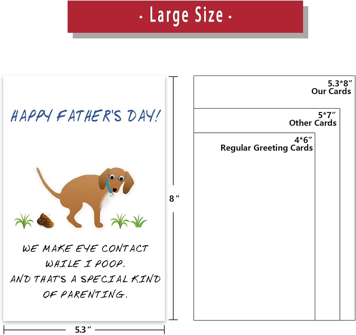 Funny Father&rsquo;S Day Cards from Dad, Best Fathers Cards Gifts from Son, Fathers Day Card with Envelope, Gifts for Men from Daughter image number 2
