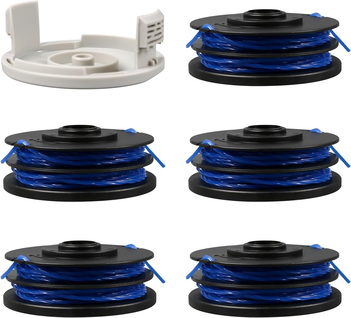 5PCS RAC123 5132002671 1.6Mm X 8.3M Trimmer Spool for Ryobi RLT4027, RLT4125, RLT5027, RLT6030, RLT5127, RLT6130-5132000 2 2670 with RAC122 Cap image number 6