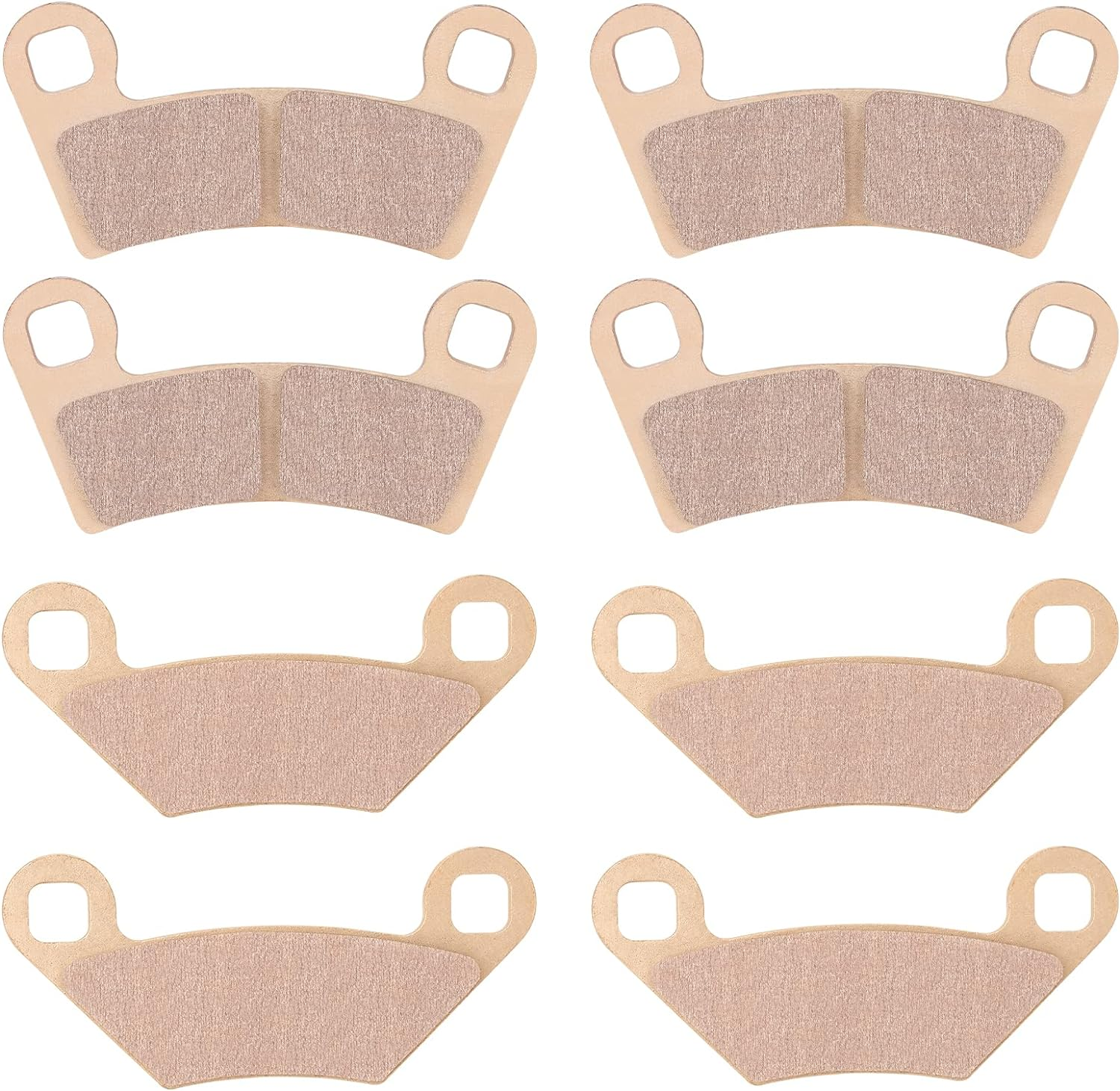 Front & Rear Sintered Brake Pads Set for 2020-2022 Polaris RZR Trail S 1000/900/S 900, 2015-2019 RZR S 900 EPS, 2016-2019 RZR S, 4 Sets Front and Rear Brake Pads image number 1