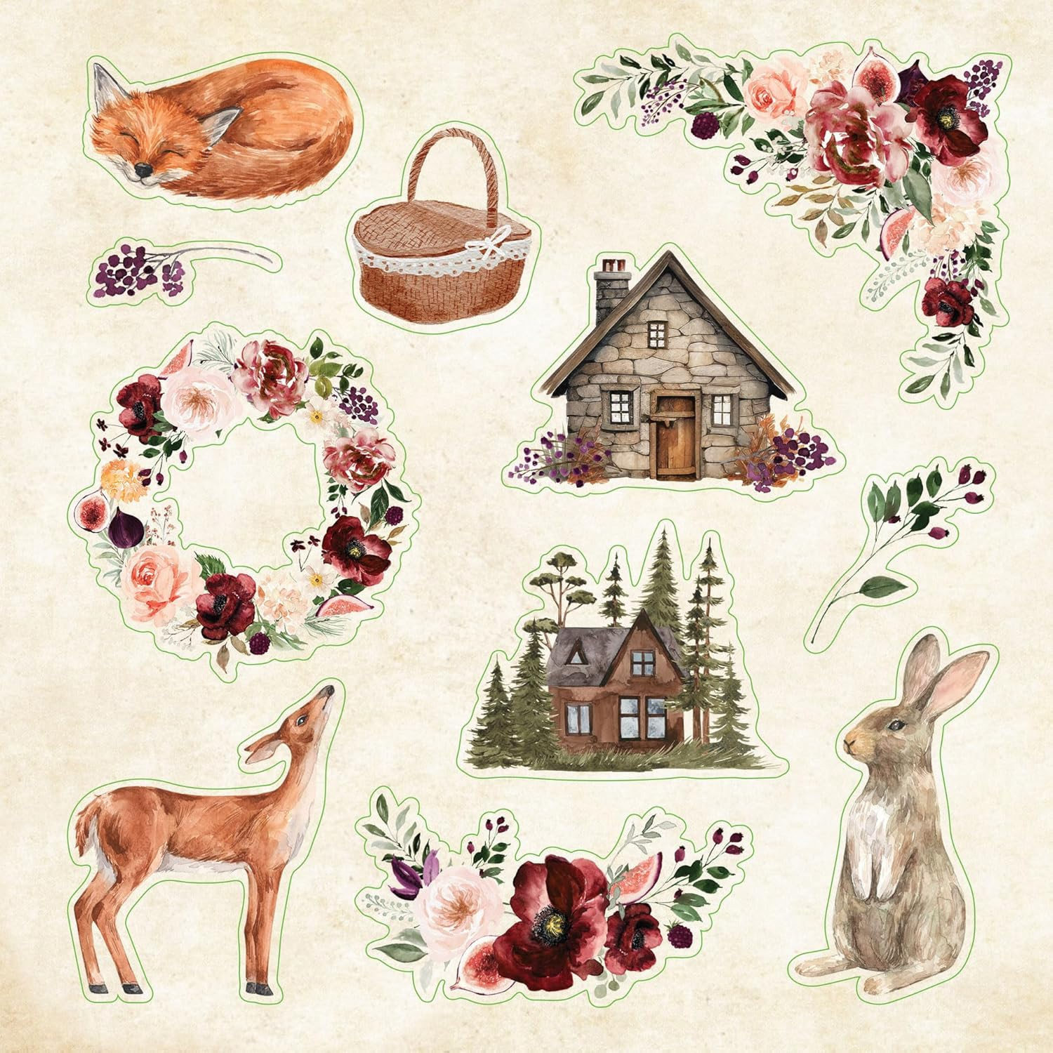 Cottagecore Sticker Book (Over 650 Stickers!) image number 6