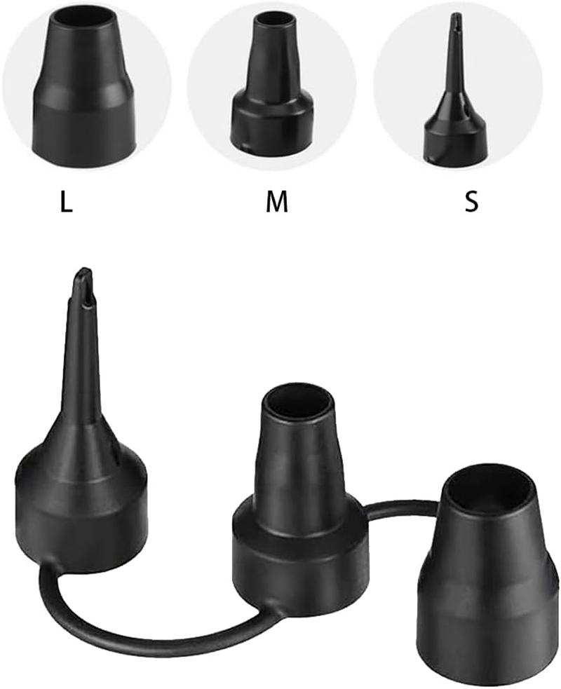 Air Pump Nozzles, 3 Pack Inflatable Pump Nozzles Head, Air Pump Inflator Adaptor Accessory for Partial Air Bed, Air Mattress Etc image number 1