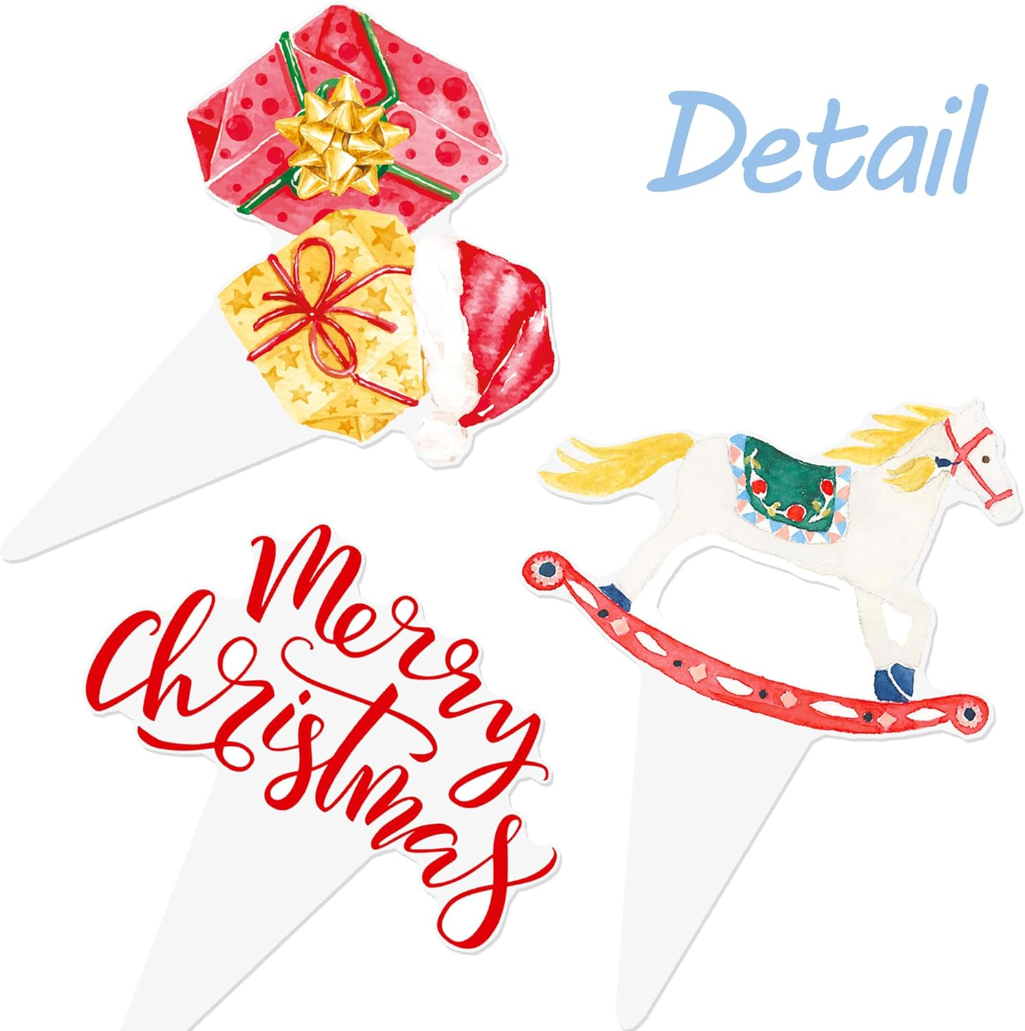 48Pcs Christmas Nutcarcker Party Cupcake Toppers Nutcracker Ballet Cake Toppers Decoration Nutcracker Holiday Cupcake Picks for Merry Christmas Birthday Party Supplies image number 4