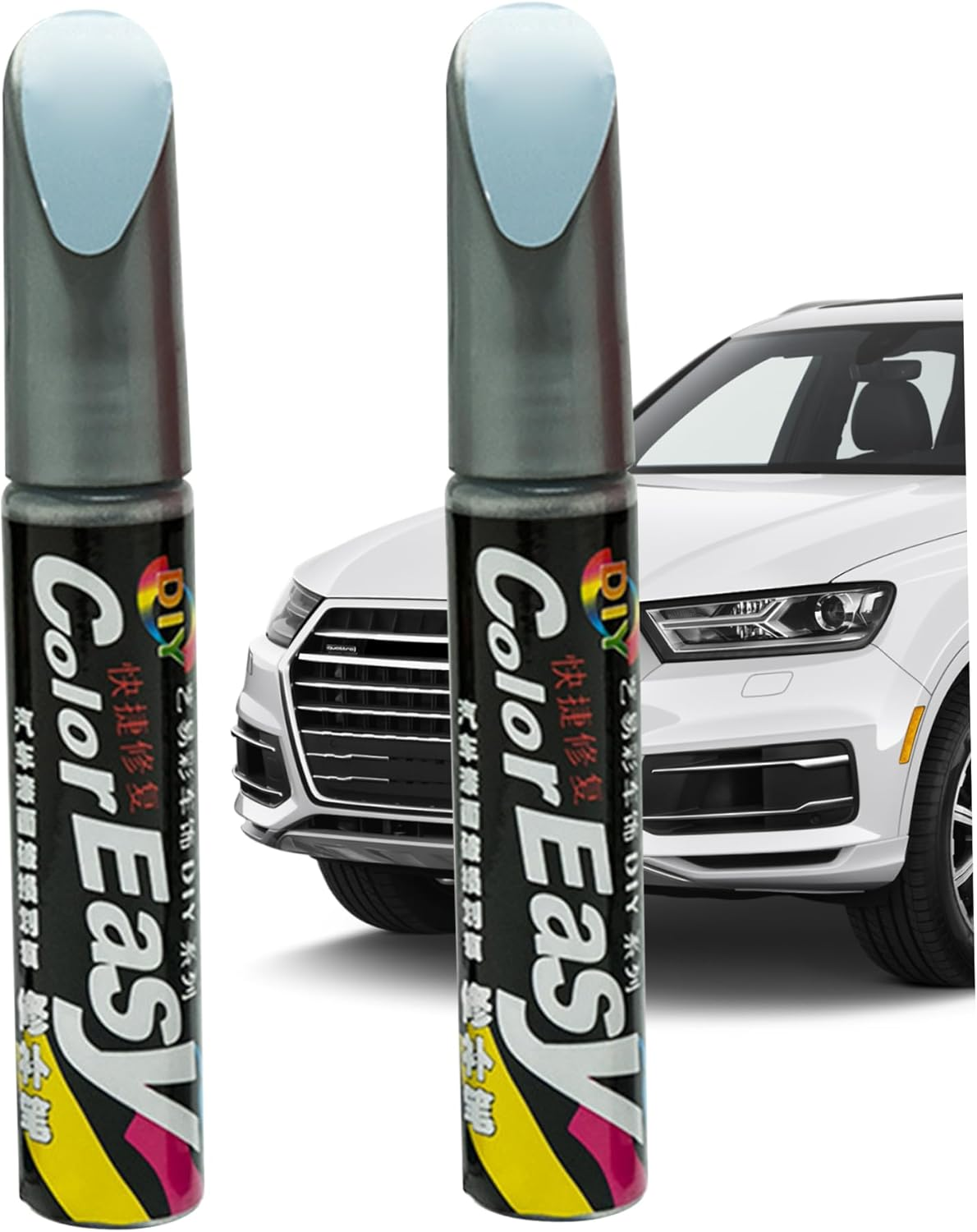 Touch up Paint for Cars, 2PCS Two-In-One Car Touch up Paint, Quick & Easy Solution to Repair Car Pen for SUV, Truck, RV Scratches, Grey- image number 1