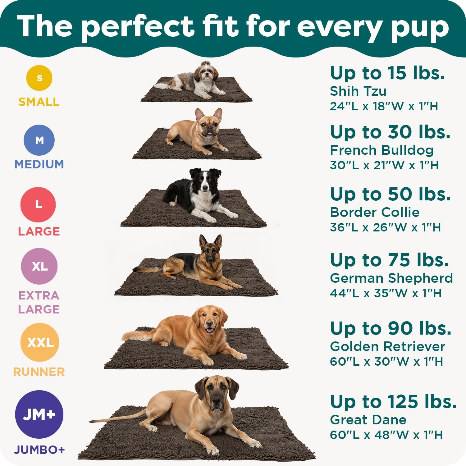 Furhaven Pet Dog Mat | Muddy Paws Towel & Shammy Rug, Mud (Brown), Runner image number 2